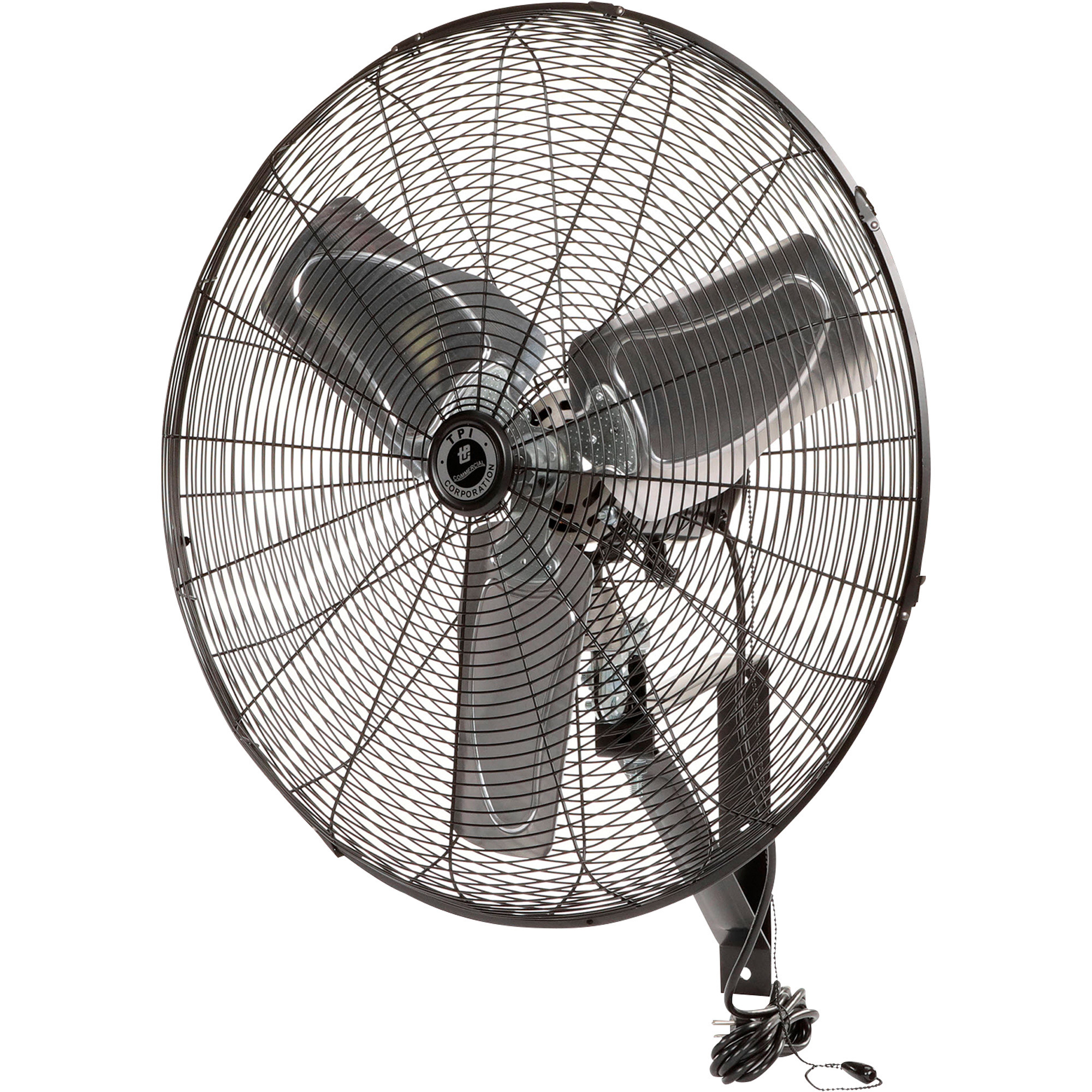 TPI Commercial Oscillating Wall-Mount Fan - 24in. Dia., 5100 CFM, Model# CACU24-WO